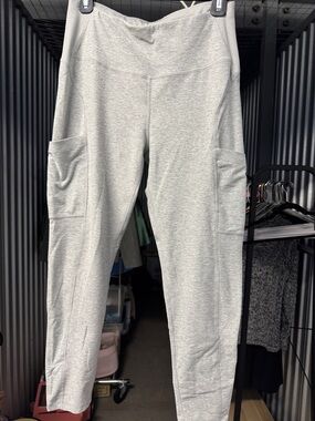 Apana Light Gray Side Pocket Leggings